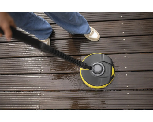 Terrasse reinigen mit Flächenreiniger für Hochdruckreiniger.