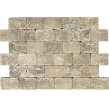 Mur en pavés rectangulaires