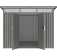 Abri de jardin métallique ouvert pour le stockage d'outils de jardin