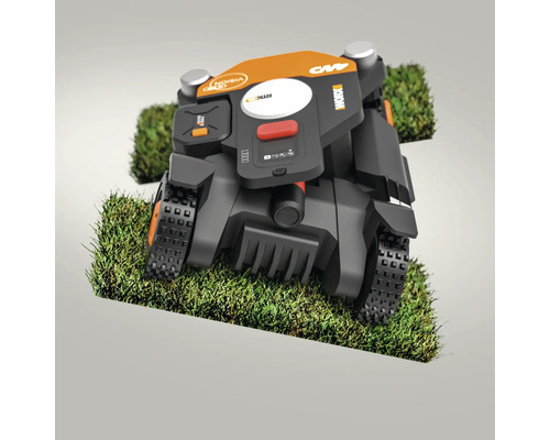 Robot tondeuse Worx Landroid Vision sur l'herbe