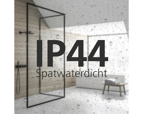 IP44 bedeutet Spritzwasserschutz