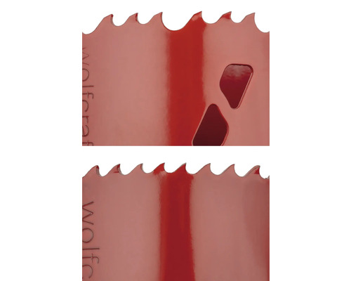 Vue détaillée d'une scie cloche