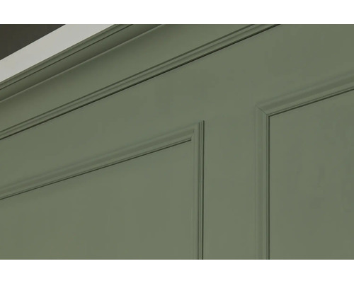 Vue détaillée d'un lambris avec moulures