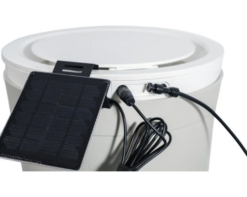 Solarpanel für Regenspeicher zur Stromerzeugung