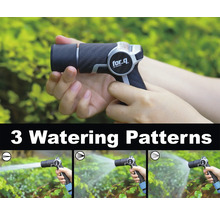 Gartenschlauch-Spritzpistole mit drei Sprühmustern