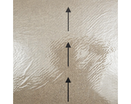 Symbole pour le sens de pose des carreaux.