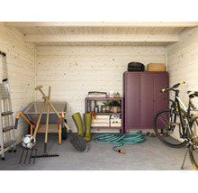 Gartenhaus Palmako Ella 8,7 m² 323 x 340 cm dunkelgrau-weiss