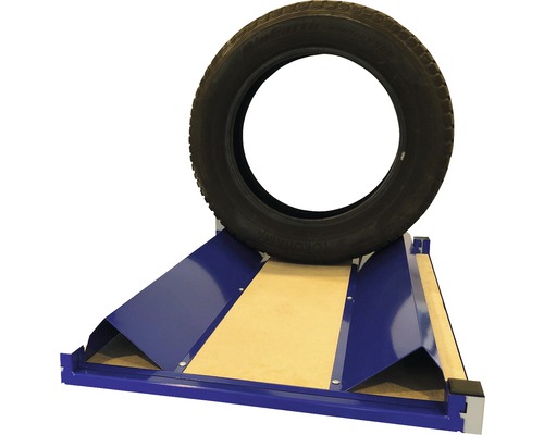 Winkelblech Auflage für Reifen Industrial 100 x 1000 x 180 mm blau 2 Stück