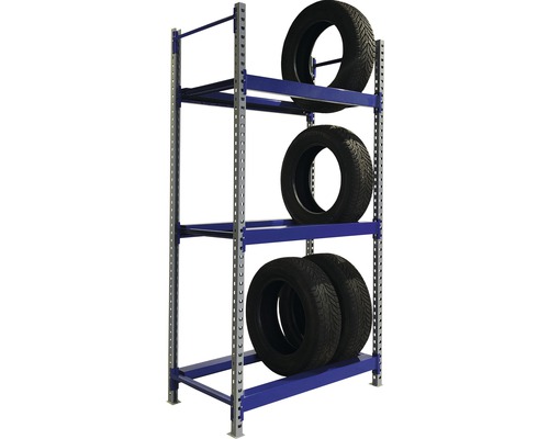 Étagère à pneus à trois niveaux pour le stockage des pneus de voiture