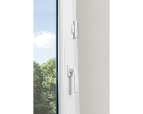 Fenêtre avec poignée de fenêtre et détecteur de contact de fenêtre