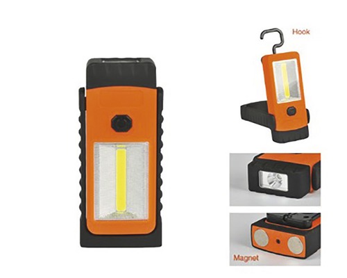 Lampe de travail avec crochet et aimant