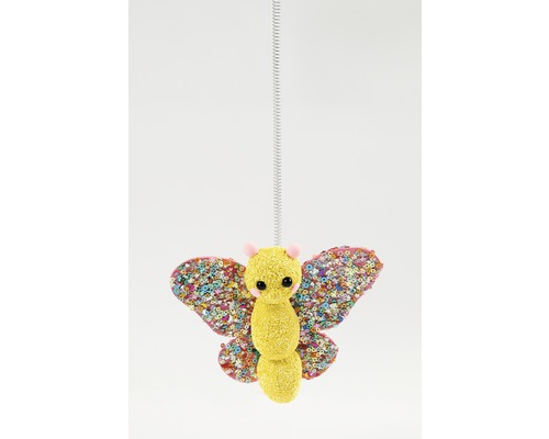 Figurine décorative de papillon avec suspension à ressort