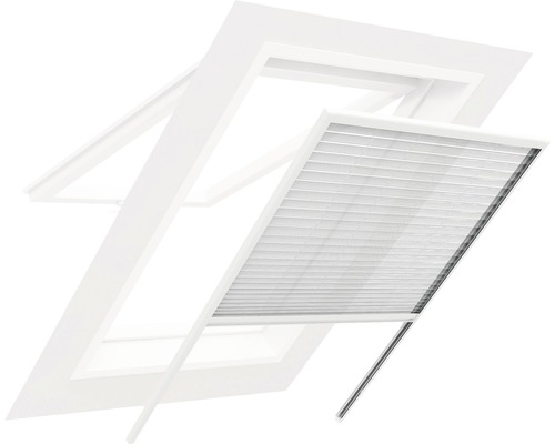 Fenêtre de toit avec store plissé