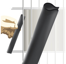 Illustration d''une barre de grille munie d''un profilé de protection des bords.