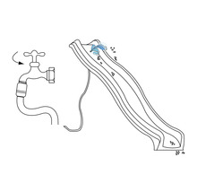 Kinderrutsche Rutsche ohne Gestell axi Sky230 Rutsche mit Wasseranschluss Lila Kunststoff lila-thumb-2