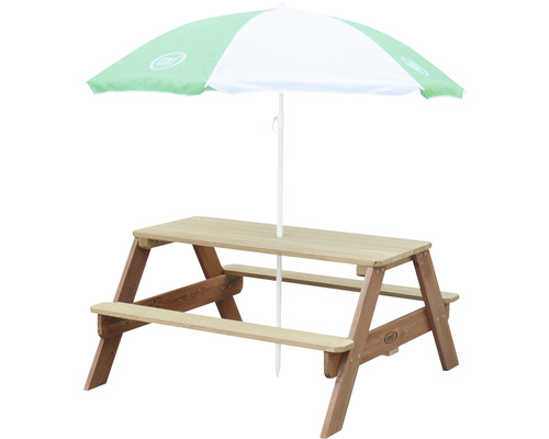 Ensemble de sièges pour enfants en bois avec parasol