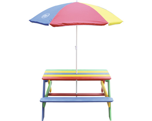 Ensemble de sièges pour enfants avec parasol pour le jardin