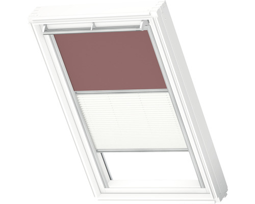 Fenêtre de toit avec store et plissé