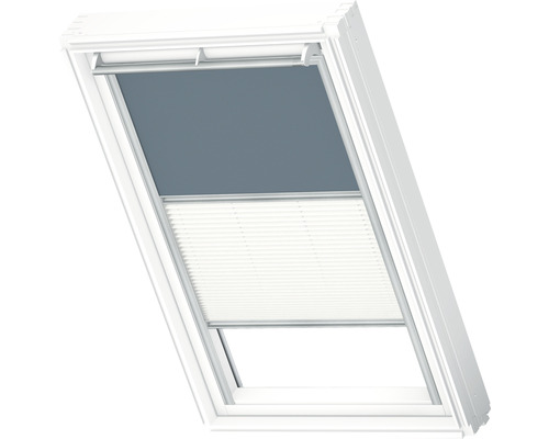 Fenêtre de toit avec store occultant et plissé