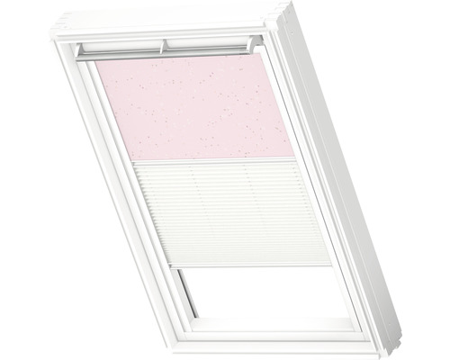 Fenêtre de toit avec store occultant et store plissé