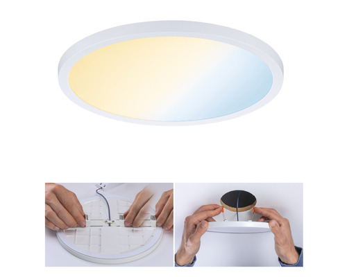 Plafonnier LED rond avec instructions de montage