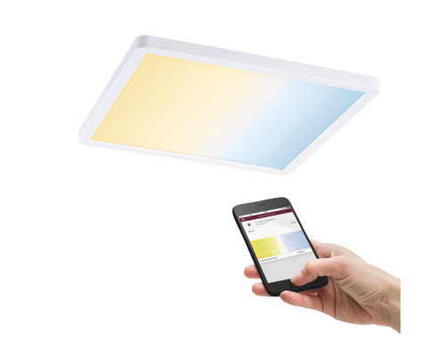 Quadratische LED Deckenleuchte mit Smartphone Steuerung