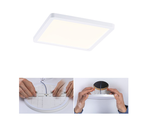 Quadratische Deckenleuchte mit Installationsanleitung
