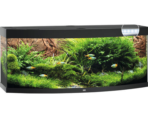 Aquarium JUWEL Vision 450 avec éclairage LED, chauffage, filtre sans meuble bas, noir