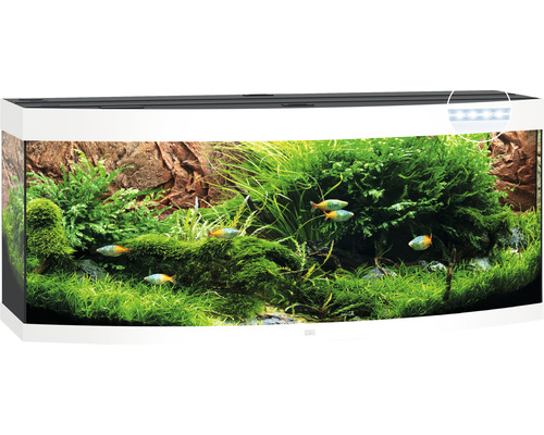Aquarium JUWEL Vision 450 avec éclairage LED, chauffage, filtre sans meuble bas, blanc
