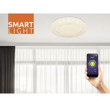 Plafonnier LED Rada à intensité lumineuse variable 28W ø 48 cm1698 lm compatible avec Smart Home y compris télécommande-thumb-1