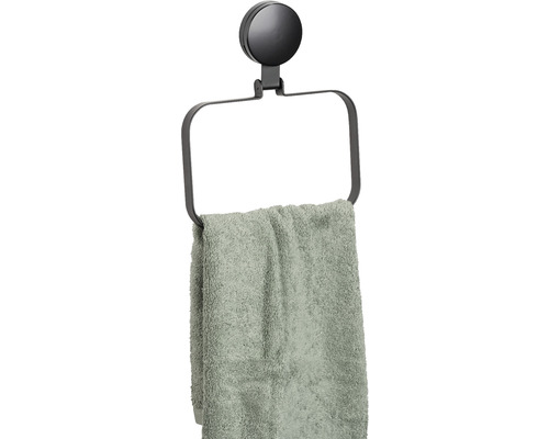 Anneau porte-serviette avec fixation à ventouse et serviette