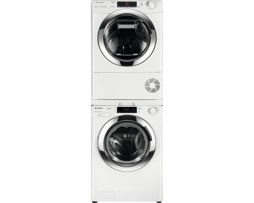 Colonne lave-linge séchant avec lave-linge et sèche-linge