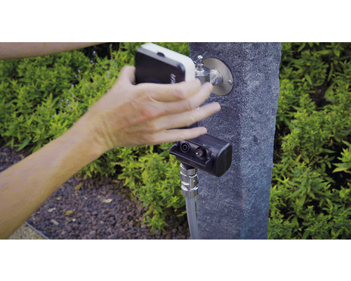 Installation d''une commande d''arrosage sur un robinet de jardin