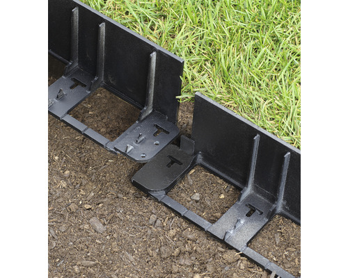 Bordure de jardin en plastique pour la délimitation de pelouse