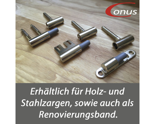 Türbandvarianten für Holz- und Stahlzargen auf Holzboden