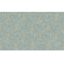 Vliestapete 38094-2 Mata Hari Art-Deco blau