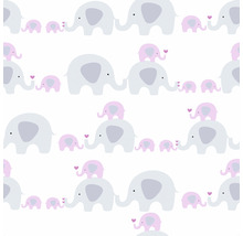 Motif avec des familles d''éléphants