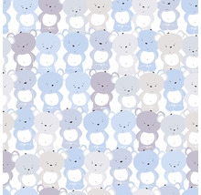 Teddybären Muster Tapete