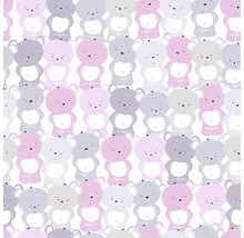 Motif continu avec des ours stylisés pour le textile