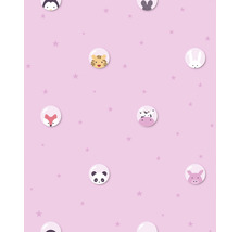 Tapete mit Tiermotiven und Sternen für Kinderzimmer