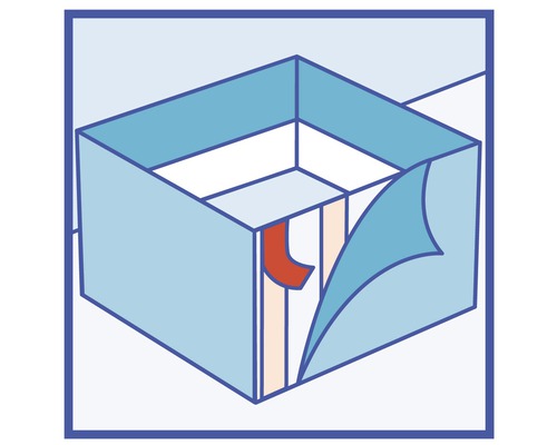 Symbole pour passage de tuyau à travers un passage mural