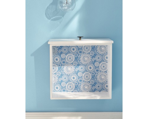 Étagère murale avec motif bleu