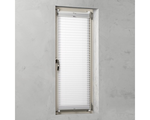 Fenêtre avec store plissé comme protection visuelle et solaire