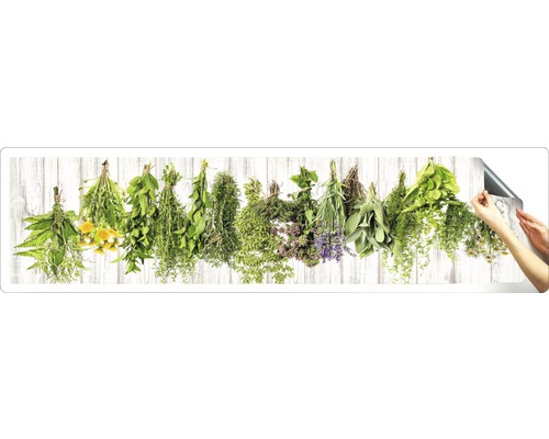 Autocollant mural avec motifs d''herbes aromatiques pour la décoration