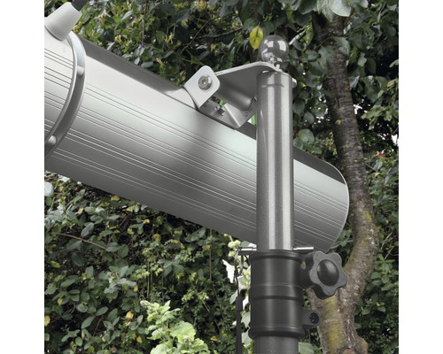 Radiateur de terrasse monté sur une barre