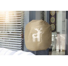 Pouf décoratif avec motif de cerf pour l''intérieur