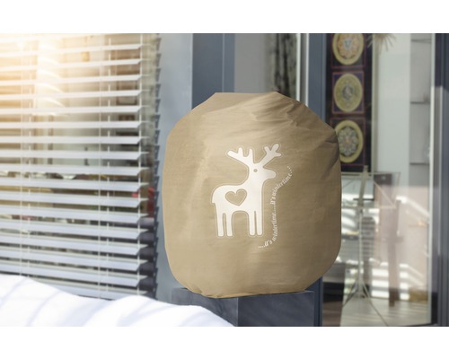 Pouf décoratif avec motif de cerf pour l''intérieur