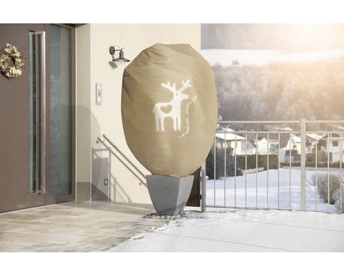 Sac de protection des plantes avec motif de cerf pour protéger les plantes en hiver