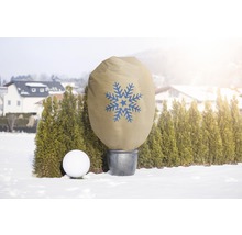 Sac pour plantes avec motif de flocon de neige pour protéger les plantes en hiver