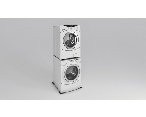 Gestapelte Waschmaschine und Trockner für den Hausgebrauch